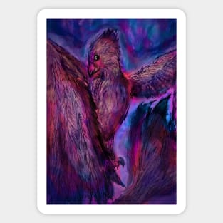 Purple Phoenix Sticker